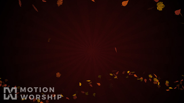 Autumn Abstract Sunburst Red