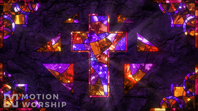 Sacred Glass Cross Fractal