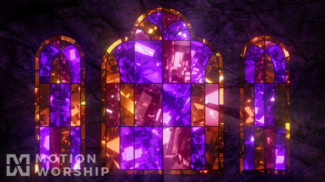 Sacred Glass Purple Orange Wide