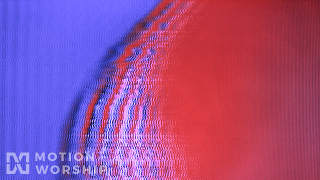 VHS Glitch Red Purple Slide