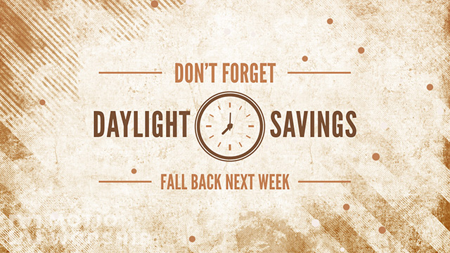 Daylight Savings Fall Grunge