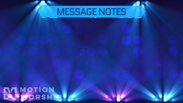 Stage Lights Message Notes