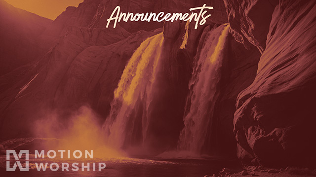 Waterfall Announcements