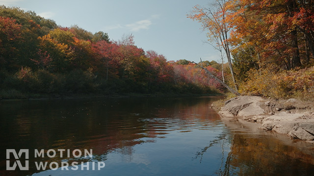 Autumn River Low Flight