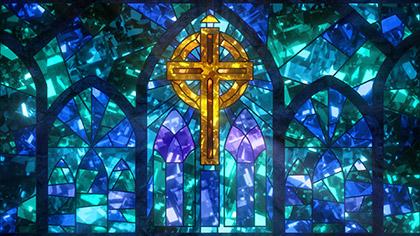 Sacred Glass Traditional Cross