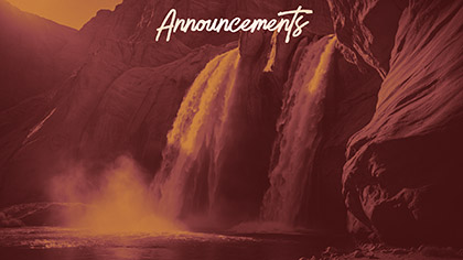 Waterfall Announcements