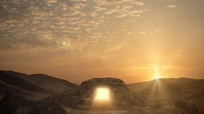 easter empty tomb images