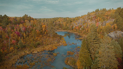 Autumn River Shallow Creek