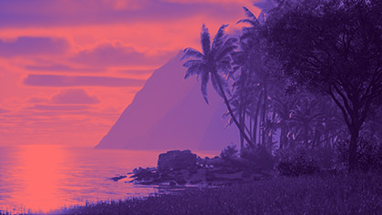 Tropical Bay Pink Purple